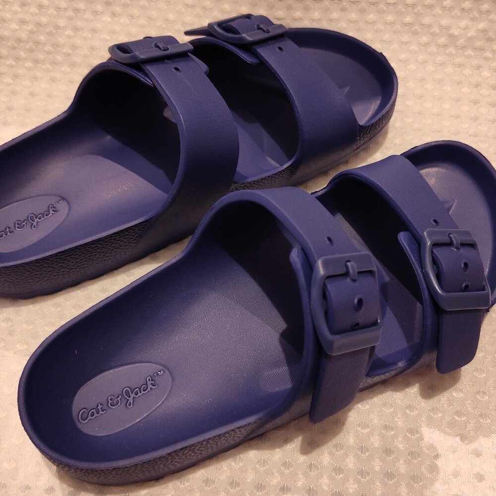 Cat & Jack, Adjustable Buckles, Blue, Boys Toddler, Size 1